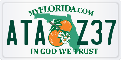 FL license plate ATAZ37