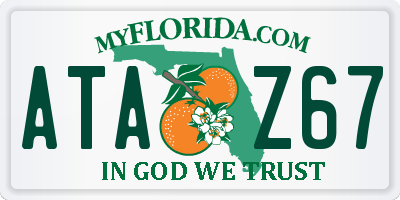 FL license plate ATAZ67