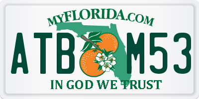 FL license plate ATBM53