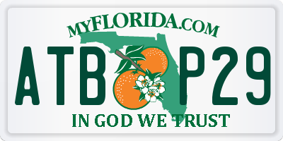 FL license plate ATBP29