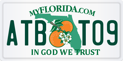 FL license plate ATBT09