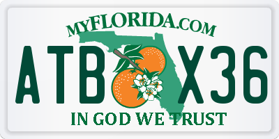FL license plate ATBX36