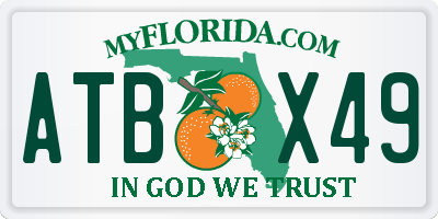 FL license plate ATBX49