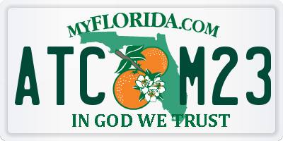 FL license plate ATCM23