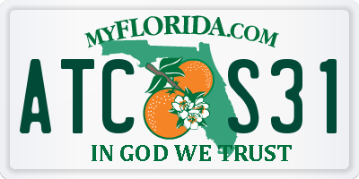 FL license plate ATCS31