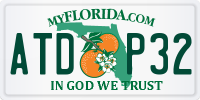FL license plate ATDP32
