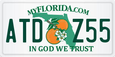 FL license plate ATDZ55