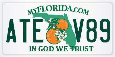 FL license plate ATEV89