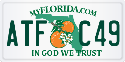 FL license plate ATFC49