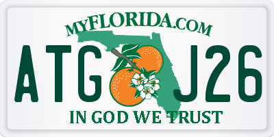 FL license plate ATGJ26