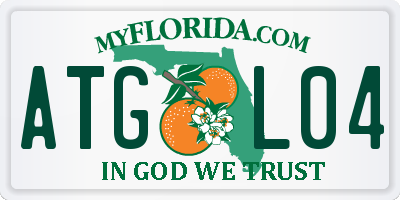 FL license plate ATGL04