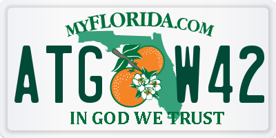 FL license plate ATGW42