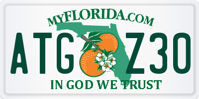 FL license plate ATGZ30