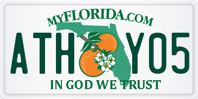 FL license plate ATHY05