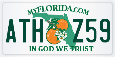 FL license plate ATHZ59