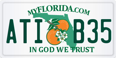 FL license plate ATIB35