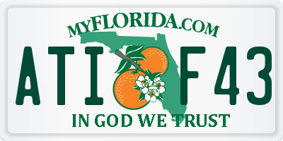 FL license plate ATIF43