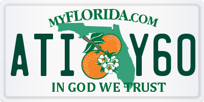 FL license plate ATIY60