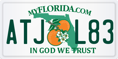 FL license plate ATJL83
