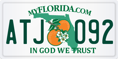 FL license plate ATJO92