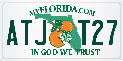 FL license plate ATJT27