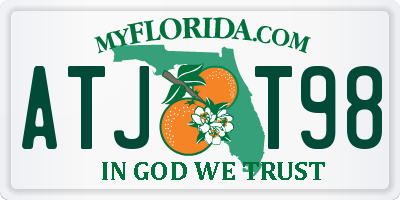 FL license plate ATJT98