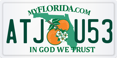 FL license plate ATJU53