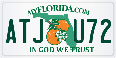 FL license plate ATJU72