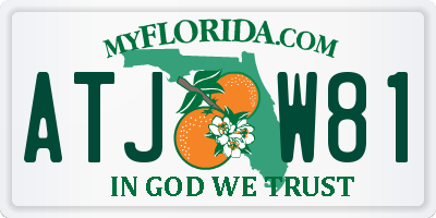 FL license plate ATJW81