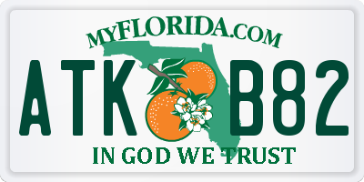 FL license plate ATKB82