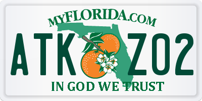 FL license plate ATKZ02