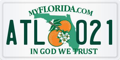 FL license plate ATLO21