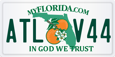 FL license plate ATLV44