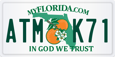 FL license plate ATMK71