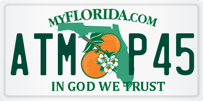 FL license plate ATMP45