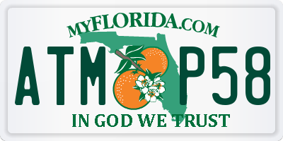FL license plate ATMP58