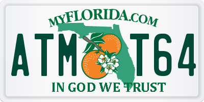 FL license plate ATMT64
