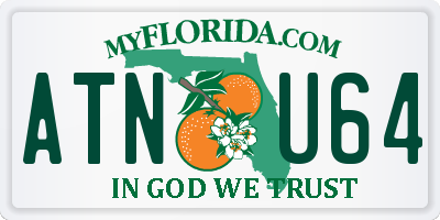 FL license plate ATNU64