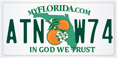 FL license plate ATNW74