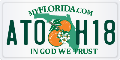 FL license plate ATOH18