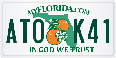 FL license plate ATOK41