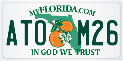FL license plate ATOM26