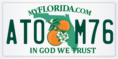 FL license plate ATOM76