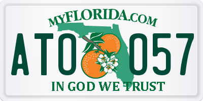 FL license plate ATOO57