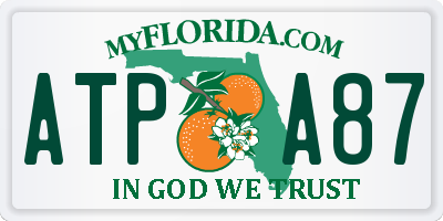 FL license plate ATPA87