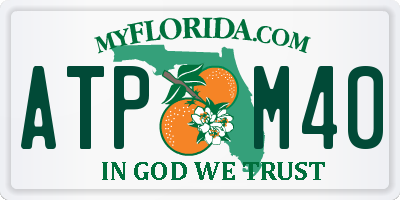 FL license plate ATPM40