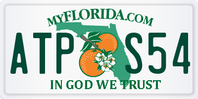FL license plate ATPS54