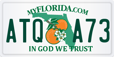 FL license plate ATQA73