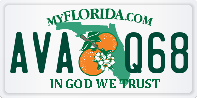 FL license plate AVAQ68
