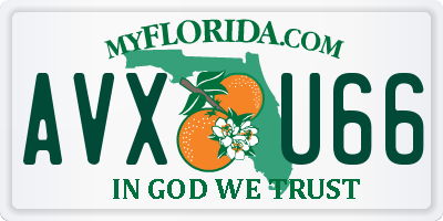 FL license plate AVXU66